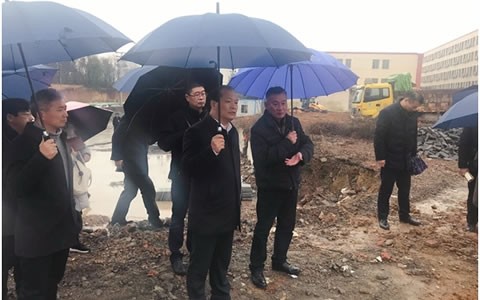 浦江縣(xian)委書記程天雲調(diao)研杭機建設項目(mu)